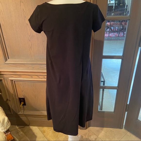 Eileen Fisher Short Sleeve Stretch Organic Dress-S - Picture 4 of 9